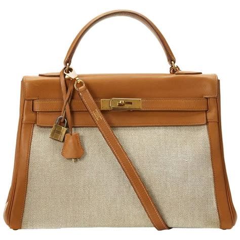 vintage hermes kelly tan|Hermes kelly handbags vintage.